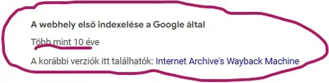 Itt megkapjuk, hogy a weboldal mióta működik. - Világi Duguláselhárítás