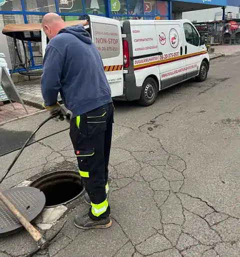 Kábel a csatornában - Világi Duguláselhárítás