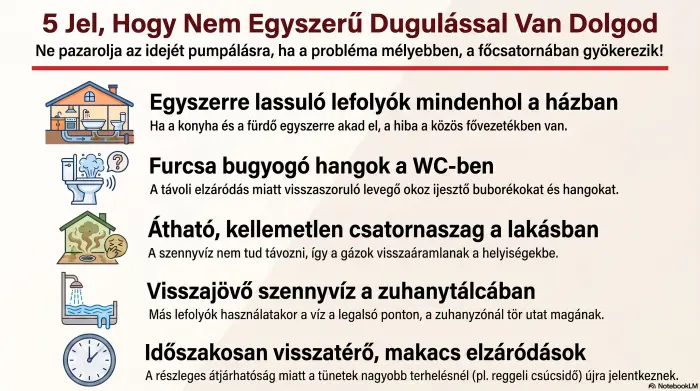 5 jel a súlyos dugulásról